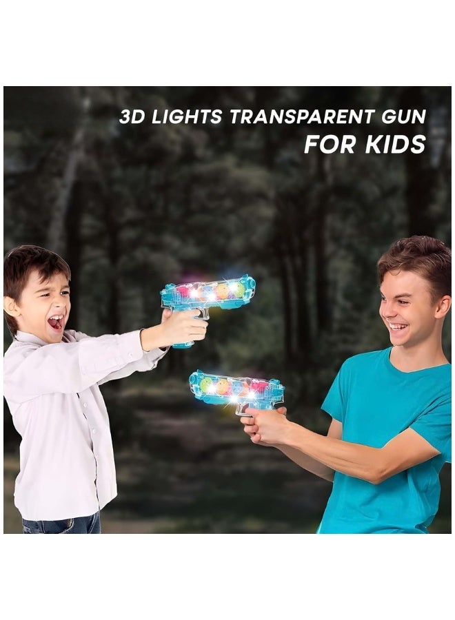 DAT Light-Up Transparent Gear Toy Gun with Sound & Moving Gears, Battery Operated (3×AA) – Kids 3+ - Image 5